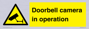 Doorbell camera in operation
